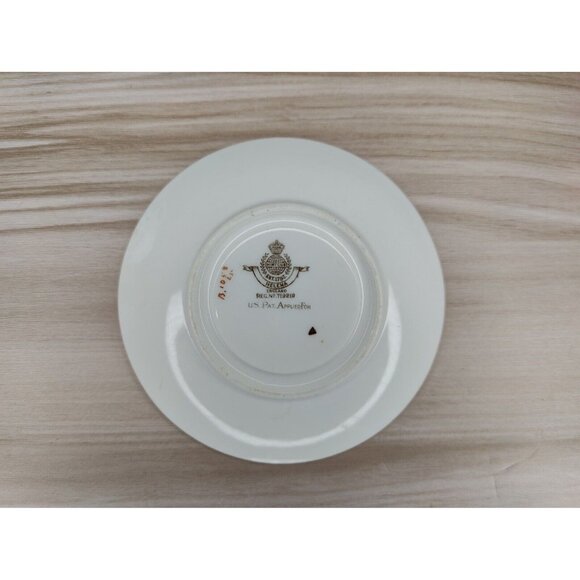 Mintons Helena Dark Green Footed Cup And Saucer England Bone China - Picture 9 of 12